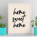 Ver imagem 2 de Quadro Decorativo Sweet Home 24x18cm:Madeira preta