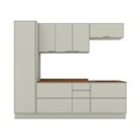 Ver imagem 2 de Cozinha Completa Fineze 6 Portas 6 Gavetas com Tampo 100% MDF Areia Hp/Cinamomo - Henn