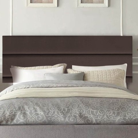 Painel Estofada Argentina 160cm Queen Size Para Cama Box Quarto Corino Marrom - Gat Magazine