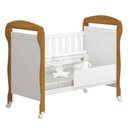Ver imagem 2 de Berço Americano Danny Branco Acetinado Savana Reller e Cômoda Infantil Americana Branco Hp- Henn.