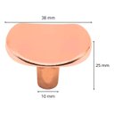 Ver imagem 4 de Kit 6 Puxadores em Metal Para Portas de Armário Gavetas - Wp Connect Puxador Para Portas Rosé Gold
