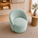 Ver imagem 4 de Poltrona Decorativa Yara Base Giratória Veludo Sala Estar Quarto Recepção Confortável