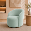 Ver imagem 2 de Poltrona Decorativa Yara Base Giratória Veludo Sala Estar Quarto Recepção Confortável