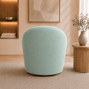 Ver imagem 3 de Poltrona Decorativa Yara Base Giratória Veludo Sala Estar Quarto Recepção Confortável