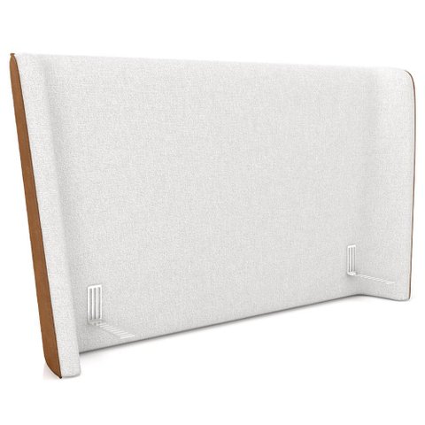 Cabeceira Cama Box Queen 160cm Nilo P05 Couríssimo Whisky Bouclê Cru - Lyam Decor