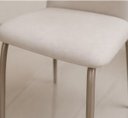 Ver imagem 6 de Cadeira de Jantar Design Moderno Tecido Bouclé Off White 2un
