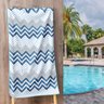 Toalha de Praia Aveludada Estampada 1,40x70 cm Sultan Realce Premium:Cinza - 1