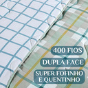 Ver imagem 3 de Cobertor Dupla Face King Size 400 Fios Jasmine Super Macio:verde Claro
