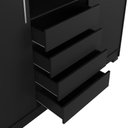 Ver imagem 6 de Guarda-roupas Italo Casal 2 Portas de Correr com Espelho Preto Fosco