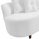 Ver imagem 7 de Namoradeira Sofá Feijão Suria 150cm Orgânica Couro Branco