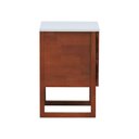 Ver imagem 7 de Mesa de Cabeceira Lyon 2 Gavetas - Amêndoa Branco
