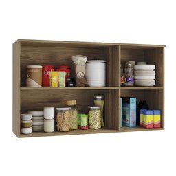 Armário Aéreo Cozinha Botanic 120cm 03 Portas M634 Kappesberg - Nogueira - 2