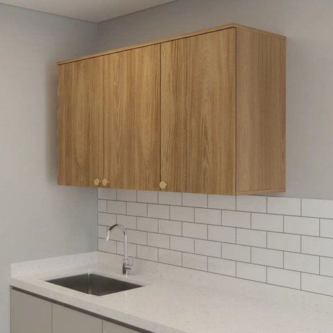 Armário Aéreo Cozinha Botanic 120cm 03 Portas Kappesberg
