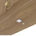 Ver imagem 4 de Armário Aéreo Cozinha Botanic com LED 120cm 03 Portas m634 Kappesberg - Nogueira