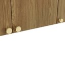 Ver imagem 3 de Armário Aéreo Cozinha Botanic com LED 120cm 03 Portas m634 Kappesberg - Nogueira