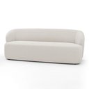 Ver imagem 4 de Sofá Orgânico Living Leez 205cm 03 Lugares Bouclê Off White - Desk Design Cor Off White