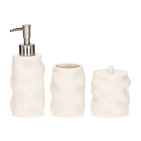 Conjunto Banheiro Off-white - 3 Pçs