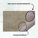 Ver imagem 5 de Tapete Macio Peludo 1,00m Redondo Bege Trigo