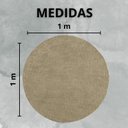 Ver imagem 4 de Tapete Macio Peludo 1,00m Redondo Bege Trigo