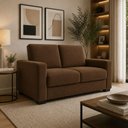 Ver imagem 7 de Sofá Namoradeira 3 Lugares 200cm Marrom Suede Online Confort