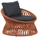 Ver imagem 2 de Chaise Área Externa Monza Alumínio Pintura Corda Náutica Trama