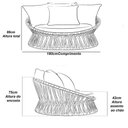 Ver imagem 5 de Chaise Área Externa Monza Alumínio Pintura Corda Náutica Trama