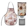 Kit Avental Multiuso Estampado Impermeável + Capa de Galão Estampada Impermeável - Café - 1