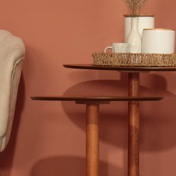 Kit Mesas Laterais Heming Design Orgânico para Sala de Estar - 5