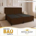 Ver imagem 4 de Cama Box Queen Bipartido Royal Sleep Suede Marrom