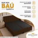 Ver imagem 2 de Cama Box Queen Bipartido Royal Sleep Suede Marrom