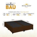 Ver imagem 3 de Cama Box Queen Bipartido Royal Sleep Suede Marrom