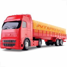 Caminhão Carreta Carga Seca Interstate - 40cm - Omg Kids Vermelho - 2