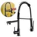 Ver imagem 1 de Torneira Gourmet de Cozinha Preta Monocomando Aço Inox 304 Escovado - Brinovar