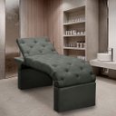 Ver imagem 1 de Maca Estofada Estética Cílios Regulável Spa Suede Ana Clara:cinza