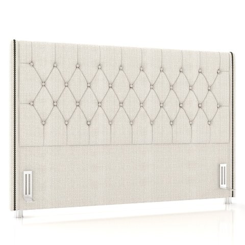 Cabeceira Cama Box Casal 140cm Florenza P02 Linho Creme - Mpozenato