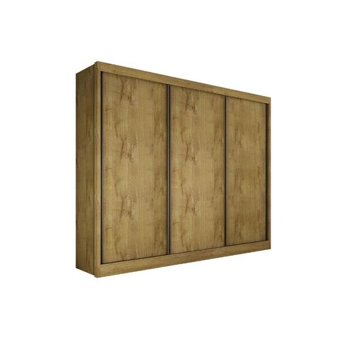 Guarda Roupa Casal 3 Portas de Correr e 6 Gavetas Toulon Cumaru - Novo Horizonte