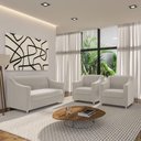 Ver imagem 2 de Namoradeira Sofá 2 Lugares Clinica Recepção Sala de Espera Bege