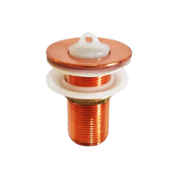 Válvula Cobre Lavatório para Escoamento Ralo Cuba Banheiro - 1