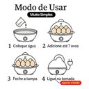 Ver imagem 6 de Cozedor de Ovos Legumes À Vapor Panela Elétrica Tienda Online 350W Transparente 220V