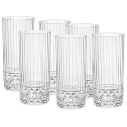 Jogo 6 Copos Long Drink 480 ml America' 20s - Bormioli Rocco - 1