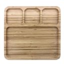 Ver imagem 2 de Petisqueira Retangular com Divisões Ecokitchen Bambu 25 Cm - Mimo Style - Bm20392