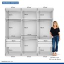 Ver imagem 6 de Guarda Roupa Casal 3 Portas de Correr 4 Gavetas Cronos Minastex
