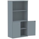 Ver imagem 2 de Armário Misto PE25 Pandin 79,20 cm (largura) MDP Cor Liso Cinza com Duas portas e Prateleira