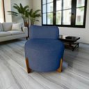 Ver mais imagens de Poltrona Decorativa Mônaco Suede Azul Marinho