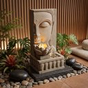 Ver imagem 6 de Fonte Decorativa Buda com Flor de Lótus Cascata e LED 83 cm
