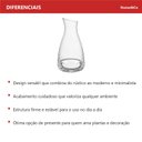 Ver imagem 2 de Jarra de Vidro 1,8L Transparente 25x12x12cm Água Suco Chá Bebidas Mesa Detox