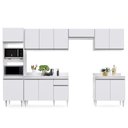 Ver imagem 2 de Cozinha Modulada 6 Módulos Composição 8 Branco - Lumil Móveis
