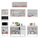 Ver imagem 6 de Cozinha Modulada 6 Módulos Composição 8 Branco - Lumil Móveis
