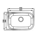 Ver imagem 3 de Cuba N1 em Aço Inox Escovado Ghelplus