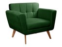 Ver imagem 2 de Poltrona Decorativa Bruna Cadeira Living Moderna Recepção Escritório - Veludo Verde